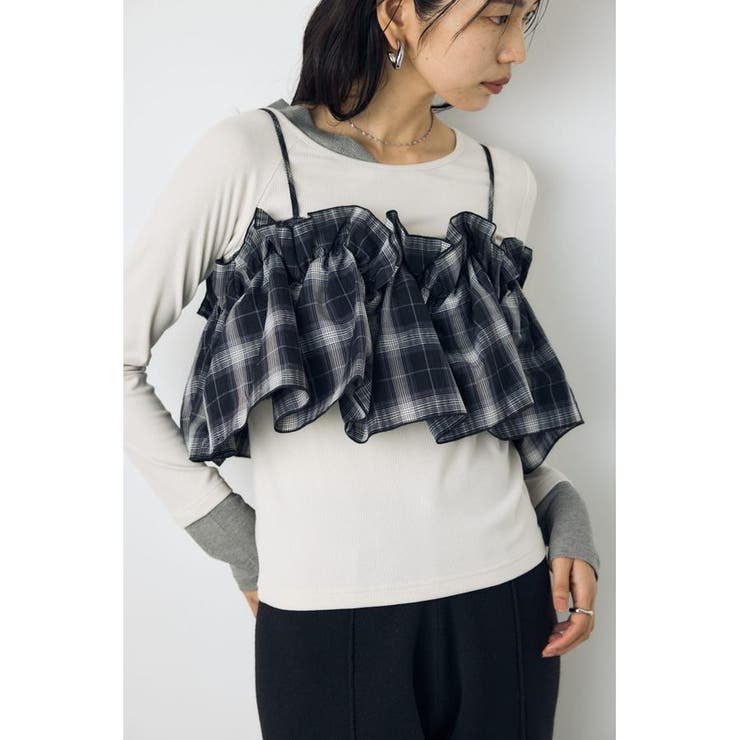 ギャザーフリルキャミソールビスチェ | AZUL BY MOUSSY | 詳細画像10 