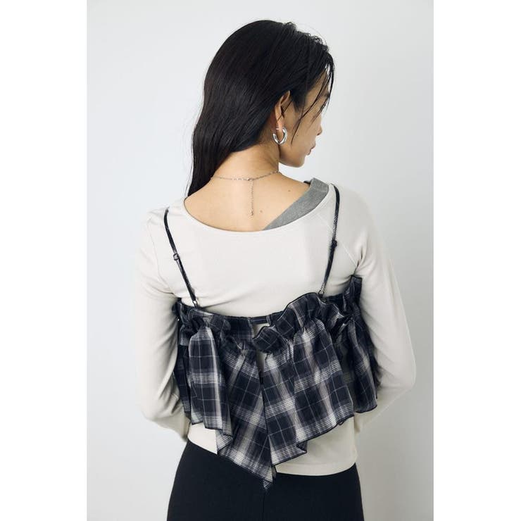 ギャザーフリルキャミソールビスチェ | AZUL BY MOUSSY | 詳細画像12 