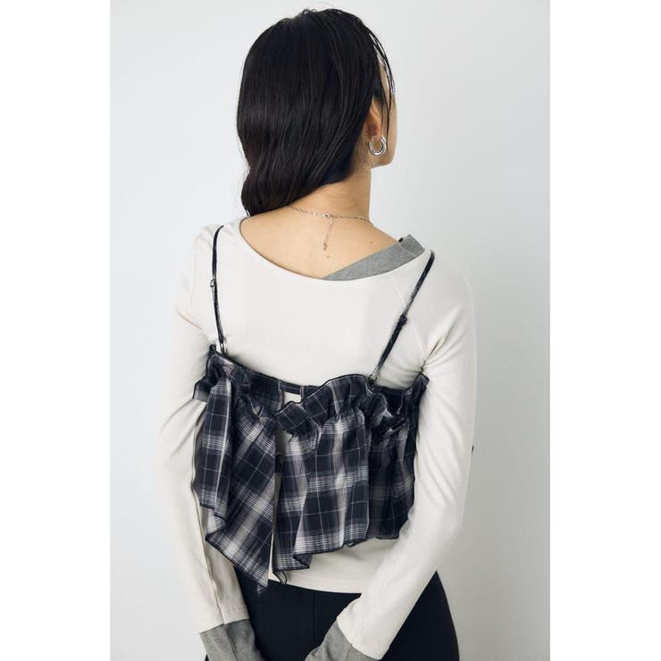 ギャザーフリルキャミソールビスチェ | AZUL BY MOUSSY | 詳細画像13 