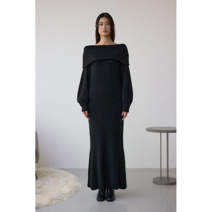 オフショルロングニットワンピース | AZUL BY MOUSSY | 詳細画像5 