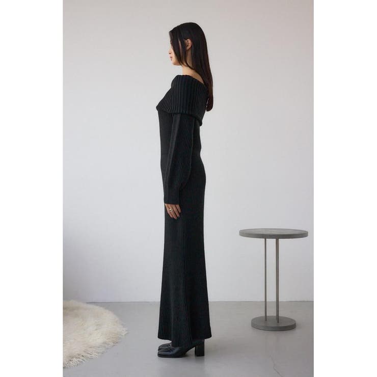 オフショルロングニットワンピース | AZUL BY MOUSSY | 詳細画像6 