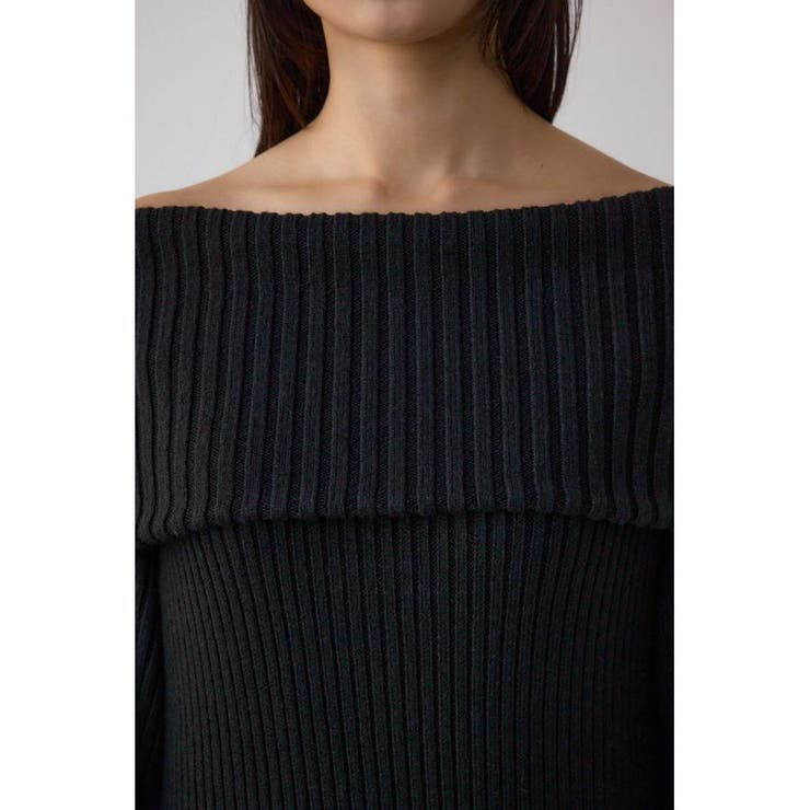 オフショルロングニットワンピース | AZUL BY MOUSSY | 詳細画像8 