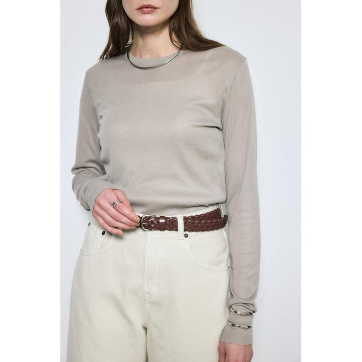 シアー素材ロングTシャツ | AZUL BY MOUSSY | 詳細画像35 