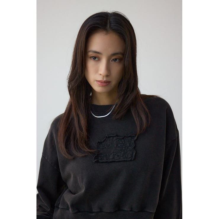 パッチロゴルーズスウェット | AZUL BY MOUSSY | 詳細画像2 