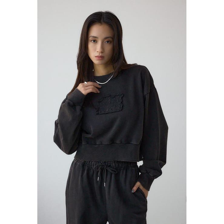 パッチロゴルーズスウェット | AZUL BY MOUSSY | 詳細画像3 