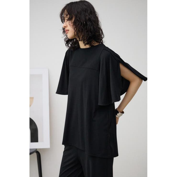 T/Fクリーンクールフレアハーフスリーブトップス | AZUL BY MOUSSY | 詳細画像3 