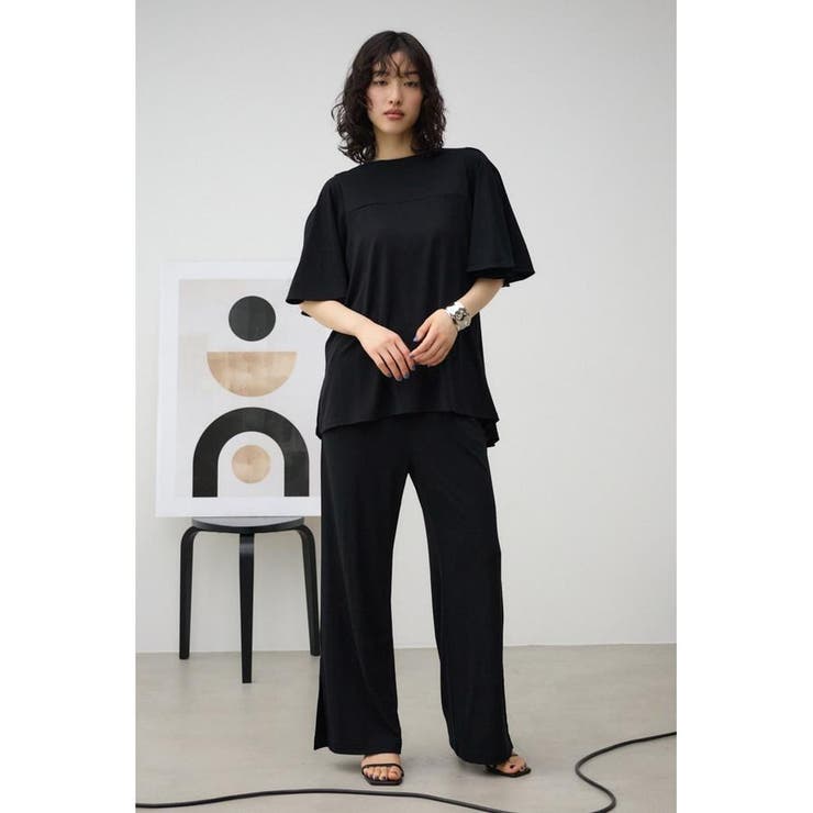 T/Fクリーンクールフレアハーフスリーブトップス | AZUL BY MOUSSY | 詳細画像4 