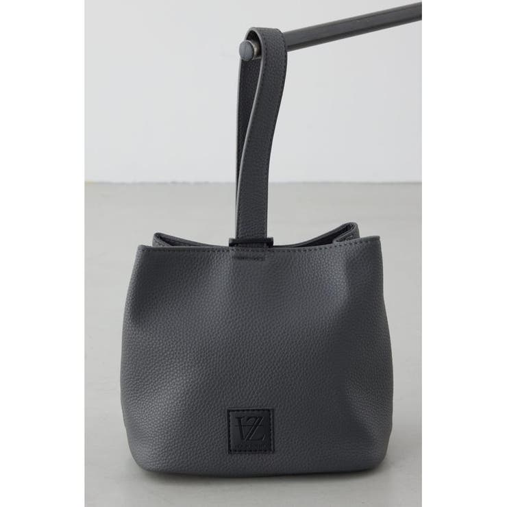 GRY | パッチ合皮巾着バッグ | AZUL BY MOUSSY