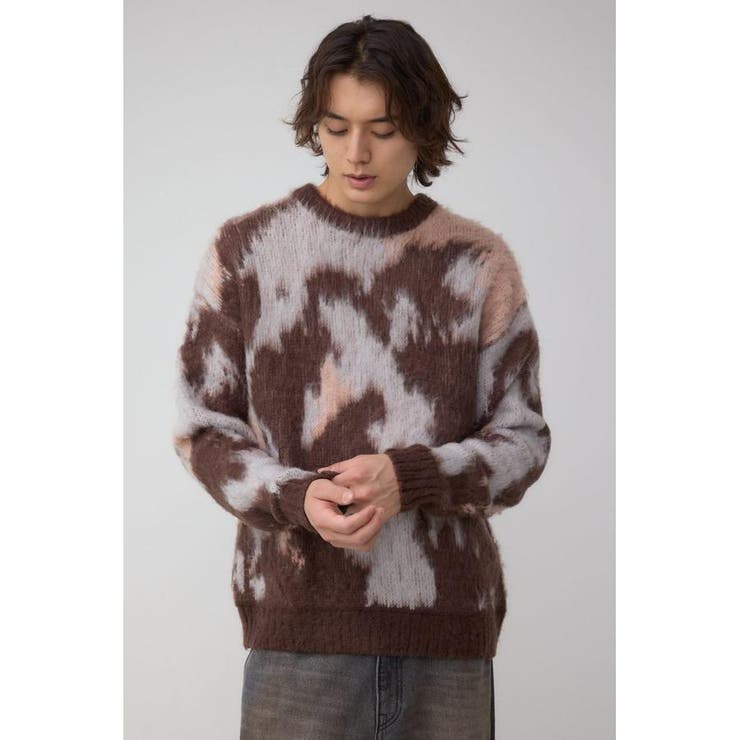 起毛総柄ニット | AZUL BY MOUSSY | 詳細画像14 