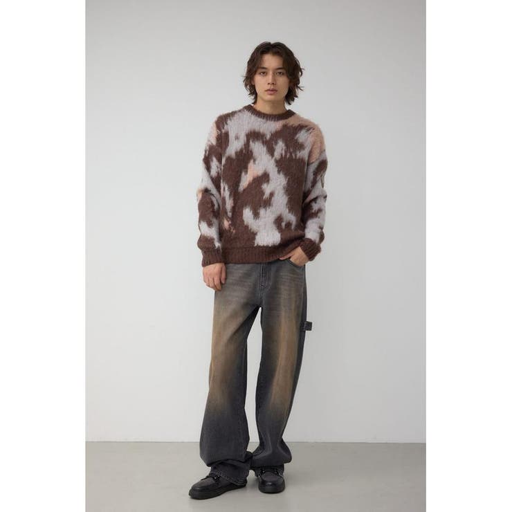 起毛総柄ニット | AZUL BY MOUSSY | 詳細画像15 