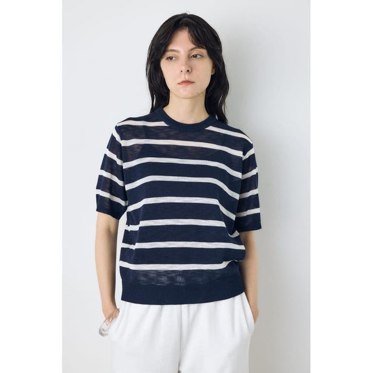 シアークルーネックニットトップス | AZUL BY MOUSSY | 詳細画像37 