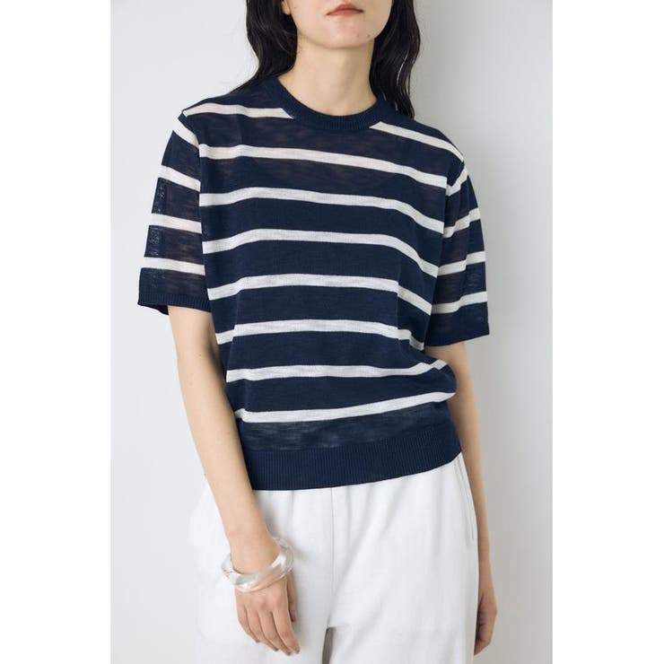 シアークルーネックニットトップス | AZUL BY MOUSSY | 詳細画像38 