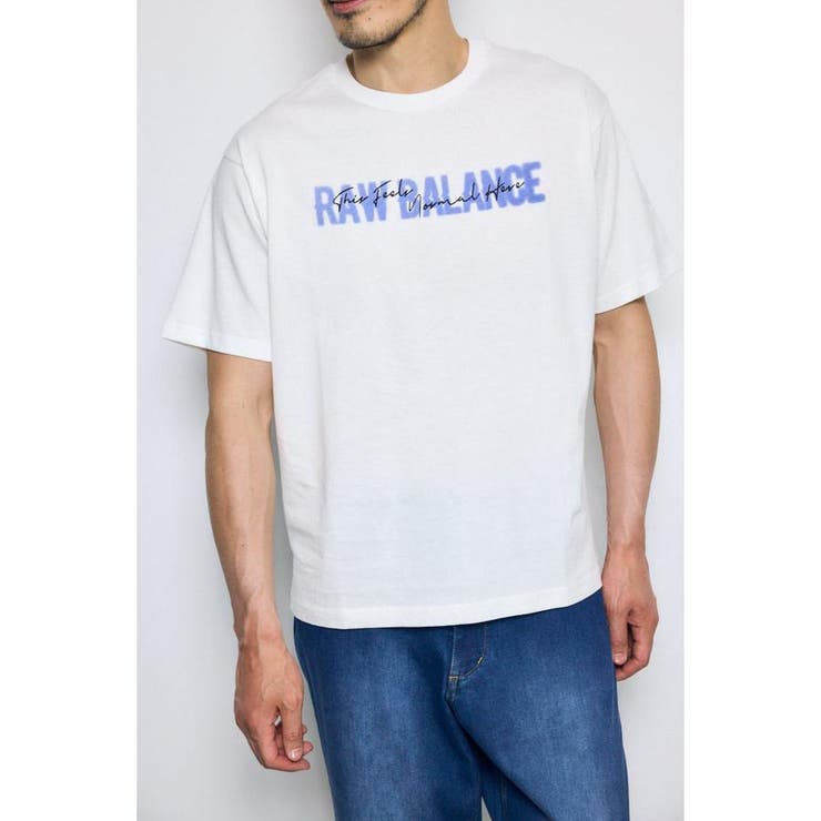 WHT | ダブルロゴプリントTEE | AZUL BY MOUSSY