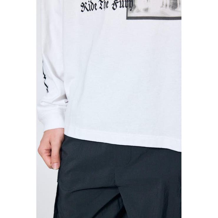 袖ロゴ長袖Tシャツ | AZUL BY MOUSSY | 詳細画像13 