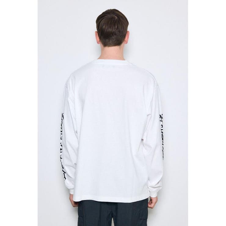 袖ロゴ長袖Tシャツ | AZUL BY MOUSSY | 詳細画像7 