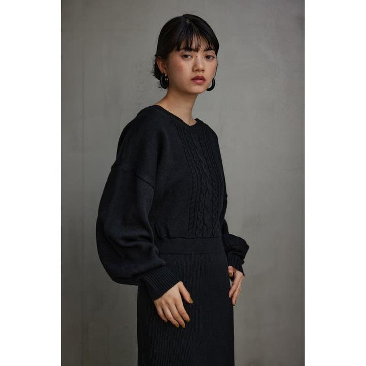 2WAYケーブルニットワンピース[品番：AZLW0021340]｜AZUL BY MOUSSY