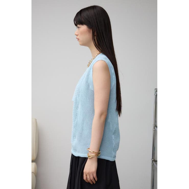 メッシュコンビニットタンク[品番：AZLW0022321]｜AZUL BY  MOUSSY（アズールバイマウジー）のレディースファッション通販｜SHOPLIST（ショップリスト）