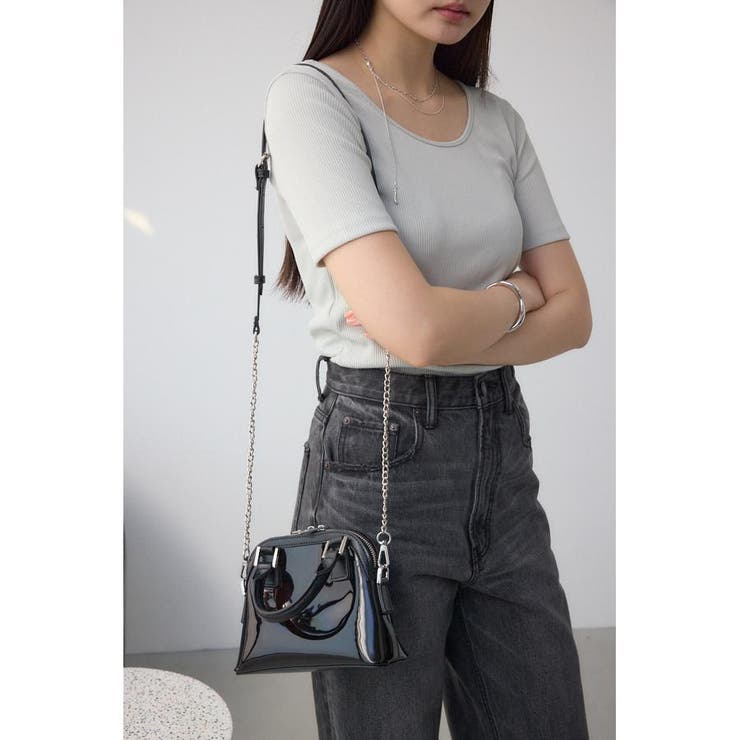 BLK | ダブルジッパークリアミニバッグ | AZUL BY MOUSSY