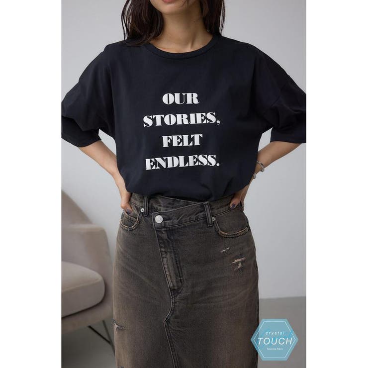 BLK | C/T冷感ラウンドヘムTシャツ | AZUL BY MOUSSY