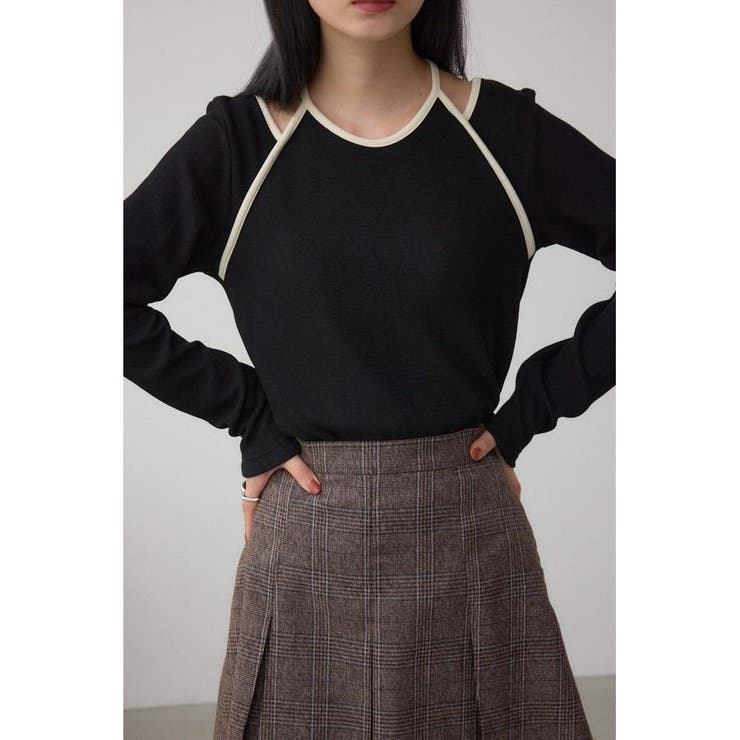 BLK | ホルターレイヤードトップス | AZUL BY MOUSSY