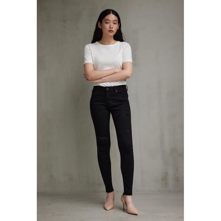 AZUL DENIM/リペアスキニーデニム | AZUL BY MOUSSY | 詳細画像4 