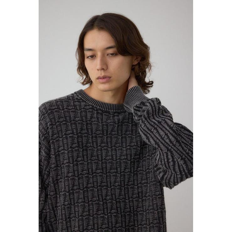 ヴィンテージライクジャガードニット | AZUL BY MOUSSY | 詳細画像2 