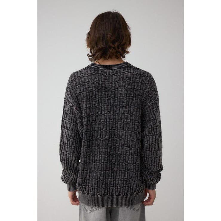 ヴィンテージライクジャガードニット | AZUL BY MOUSSY | 詳細画像7 