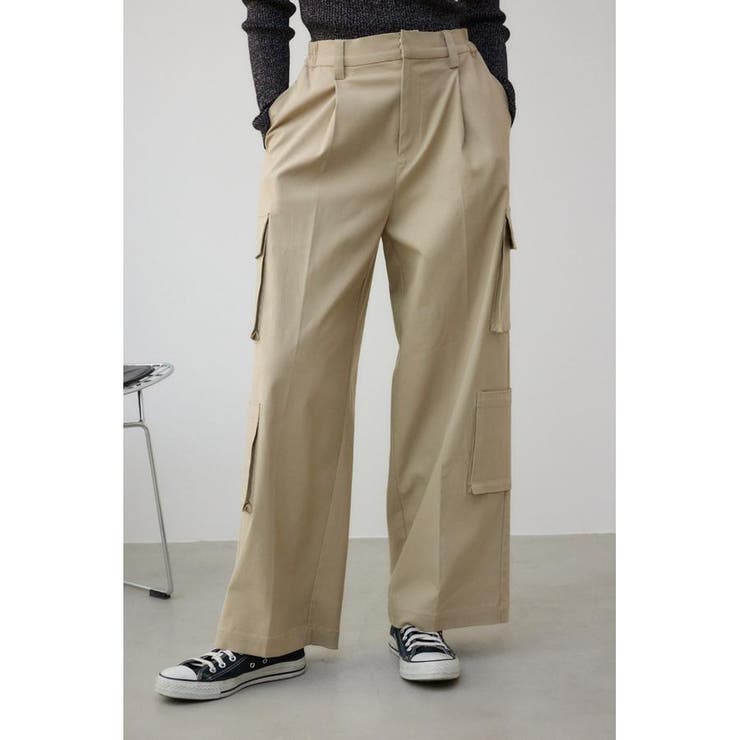 BEG | ワイドカーゴパンツ | AZUL BY MOUSSY