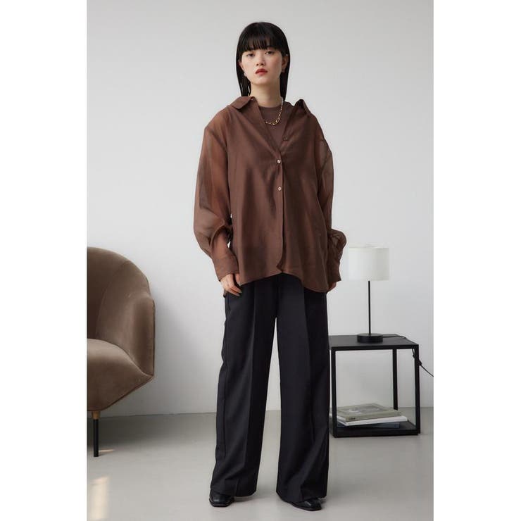 インナーSETオフショルダーシアーシャツ | AZUL BY MOUSSY | 詳細画像22 