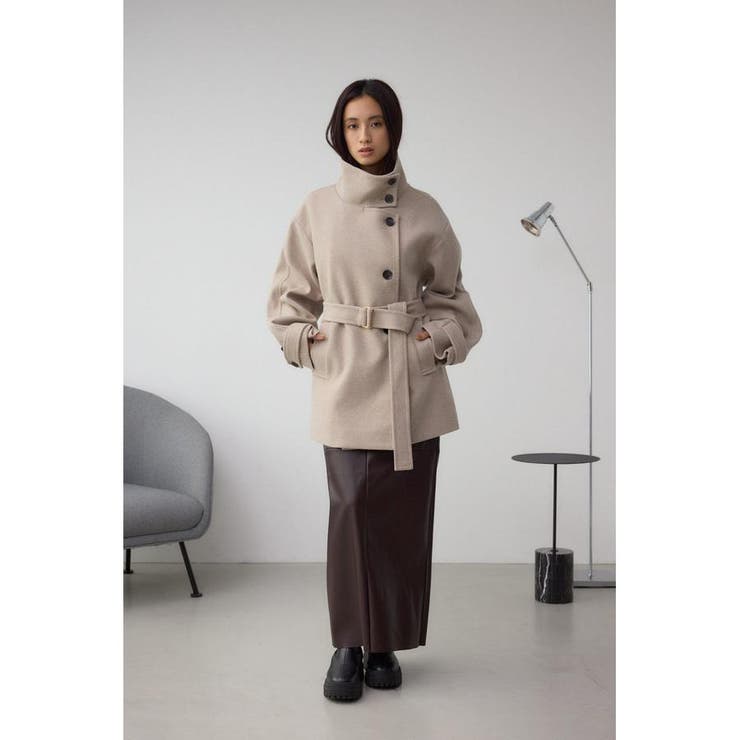 B-HEATスタンドカラーミドルコート | AZUL BY MOUSSY | 詳細画像19 