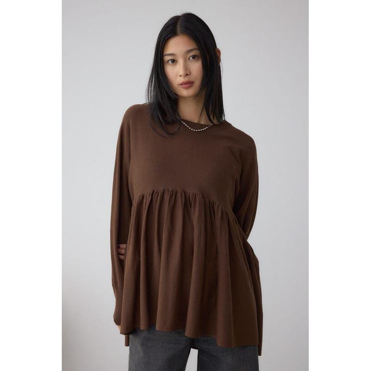 ペプラムデザインニットトップス | AZUL BY MOUSSY | 詳細画像13 