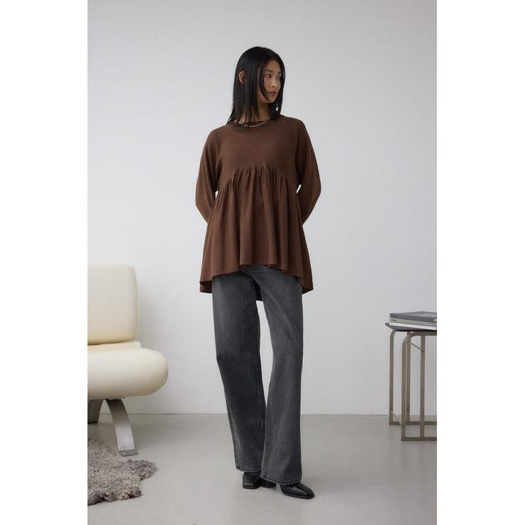 ペプラムデザインニットトップス | AZUL BY MOUSSY | 詳細画像14 