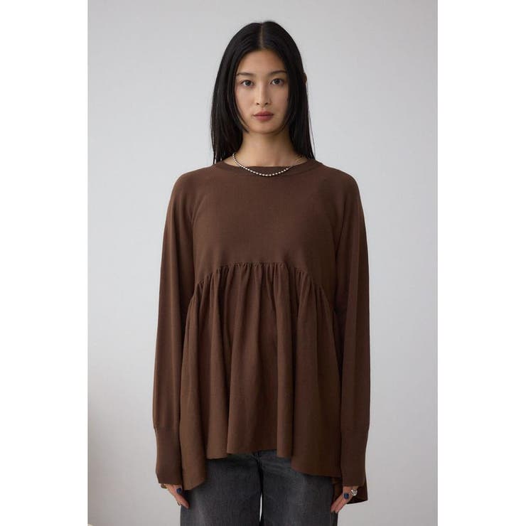 ペプラムデザインニットトップス | AZUL BY MOUSSY | 詳細画像15 