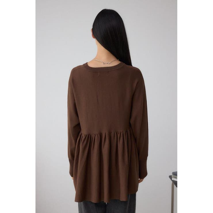 ペプラムデザインニットトップス | AZUL BY MOUSSY | 詳細画像17 