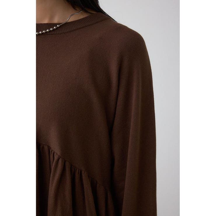 ペプラムデザインニットトップス | AZUL BY MOUSSY | 詳細画像19 