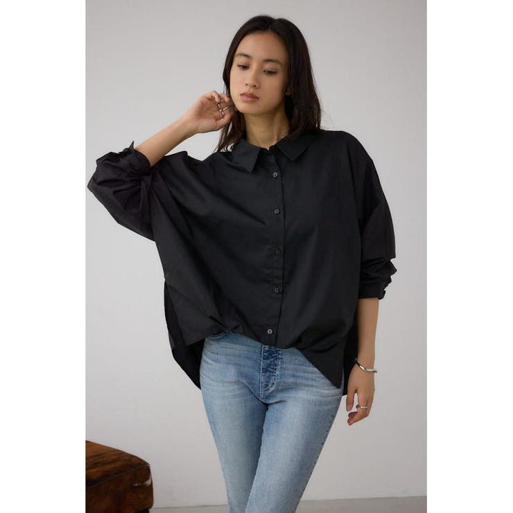 タックヘム長袖コクーンシャツ | AZUL BY MOUSSY | 詳細画像13 