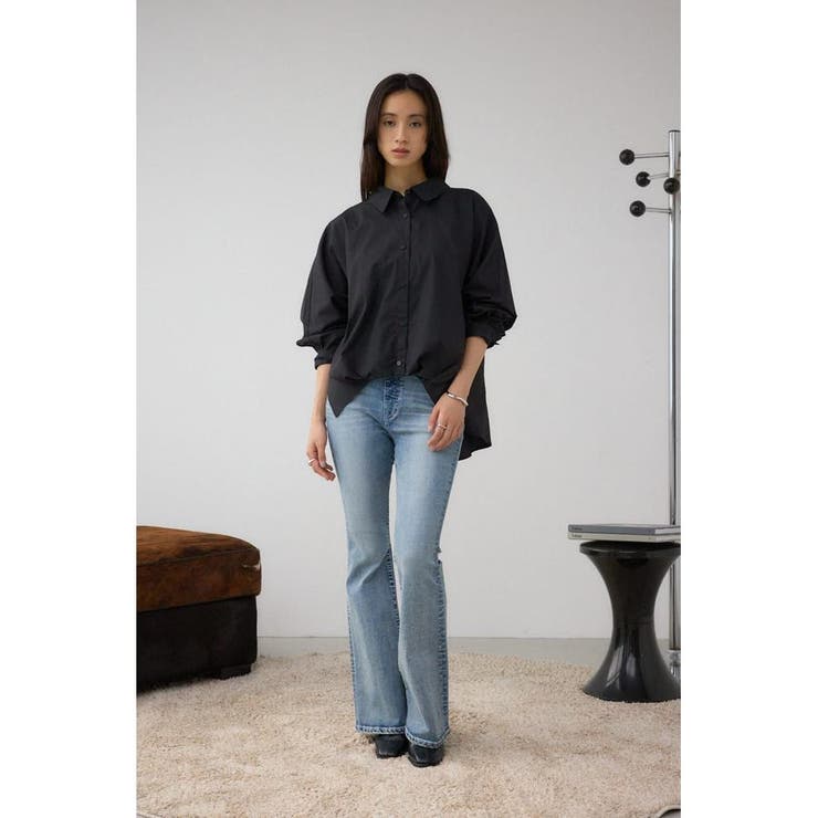 タックヘム長袖コクーンシャツ | AZUL BY MOUSSY | 詳細画像14 