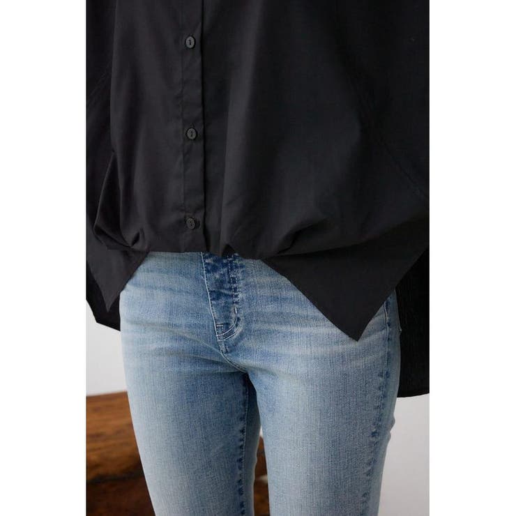 タックヘム長袖コクーンシャツ | AZUL BY MOUSSY | 詳細画像20 