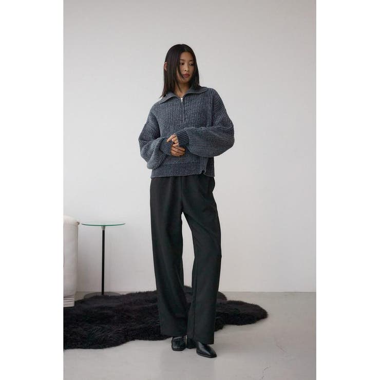 ワイドベルトツイルイージーパンツ | AZUL BY MOUSSY | 詳細画像3 