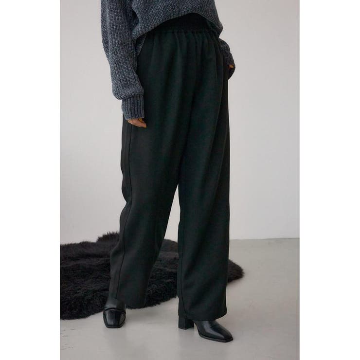 BLK | ワイドベルトツイルイージーパンツ | AZUL BY MOUSSY