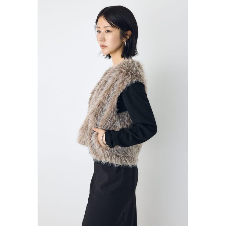 ミックスファーベスト | AZUL BY MOUSSY | 詳細画像27 