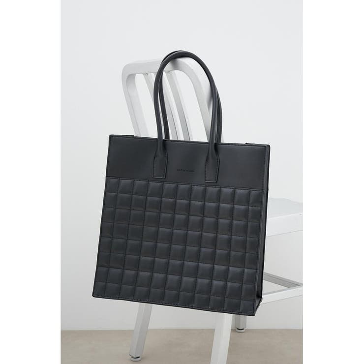 フェイクレザーキルティングトートバッグ[品番：AZLW0021145]｜AZUL BY