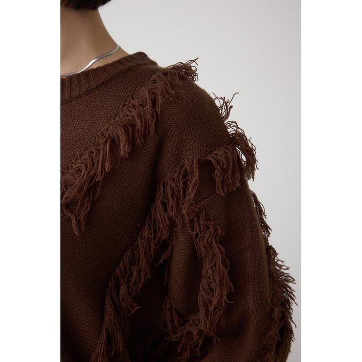フリンジデザインニットトップス | AZUL BY MOUSSY | 詳細画像19 