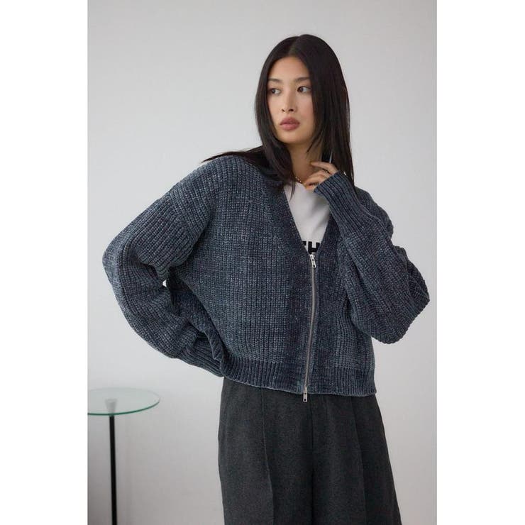WZIPベロアラメモールカーデ | AZUL BY MOUSSY | 詳細画像25 