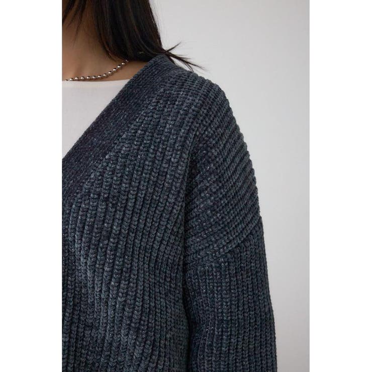 WZIPベロアラメモールカーデ | AZUL BY MOUSSY | 詳細画像31 