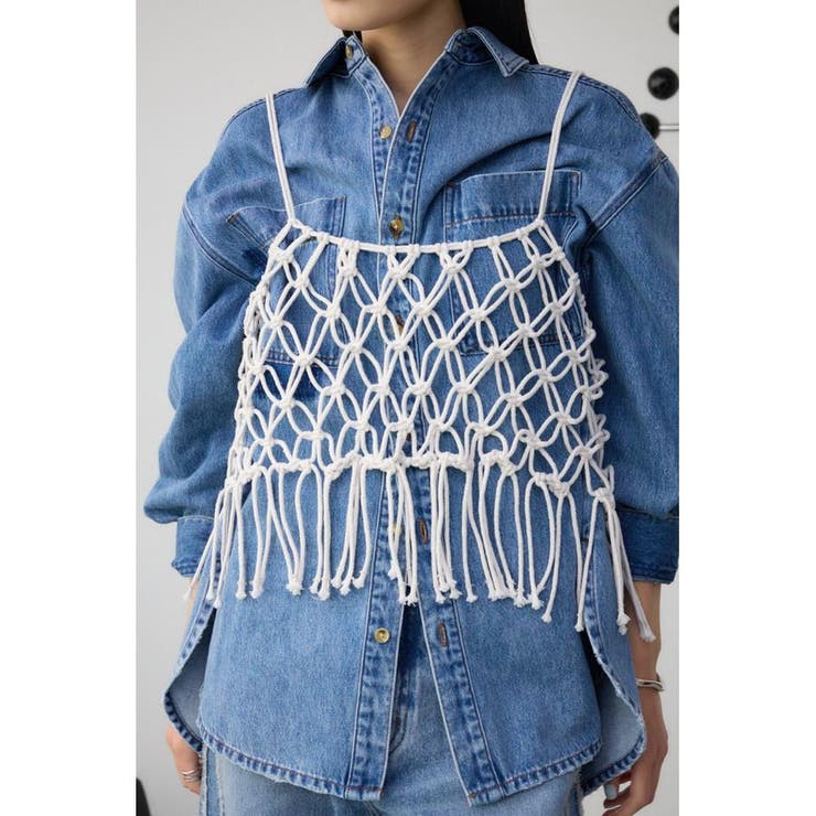 IVOY3 | マクラメキャミソール | AZUL BY MOUSSY