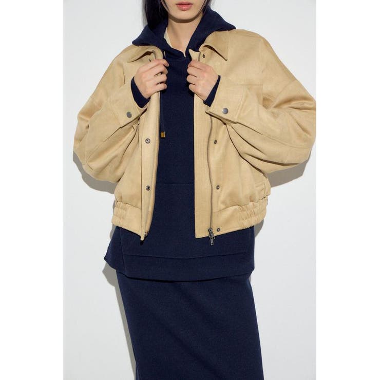 フェイクスエードショートブルゾン | AZUL BY MOUSSY | 詳細画像34 