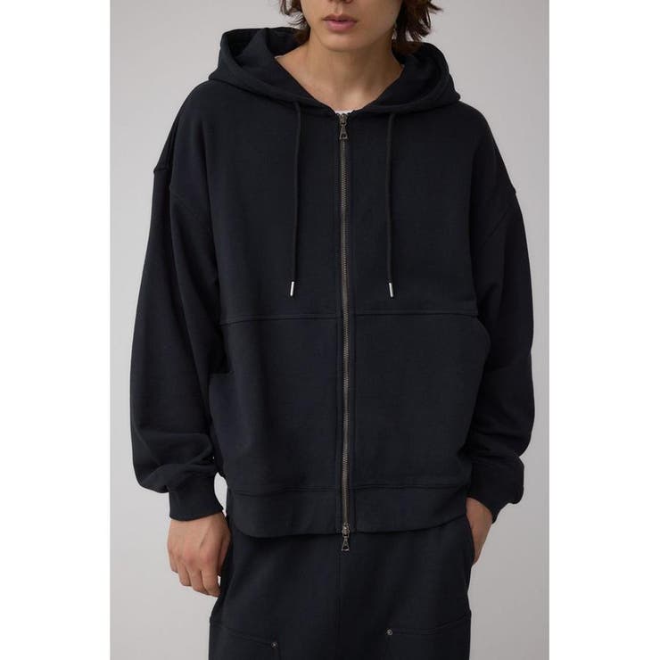 BLK | ワイドシルエットZIPUPフーディー | AZUL BY MOUSSY
