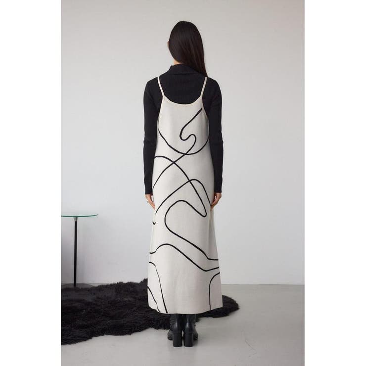 ライン柄ニットキャミワンピセット | AZUL BY MOUSSY | 詳細画像13 