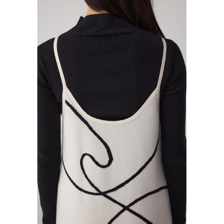 ライン柄ニットキャミワンピセット | AZUL BY MOUSSY | 詳細画像9 